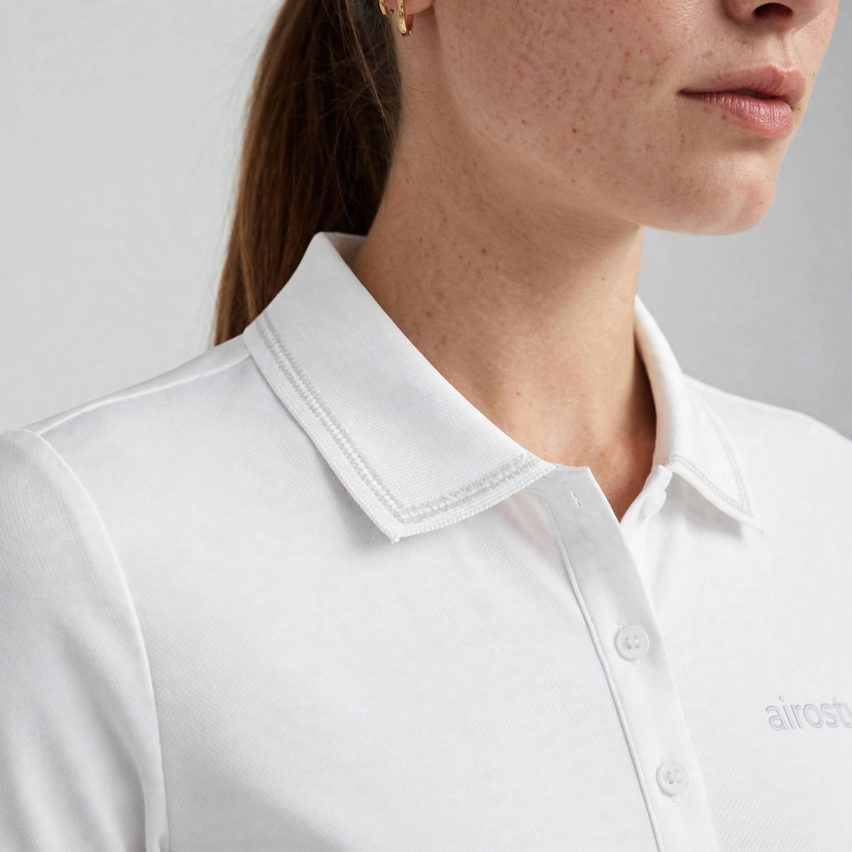 Zephyr Swing Golf Dress - White - detail
